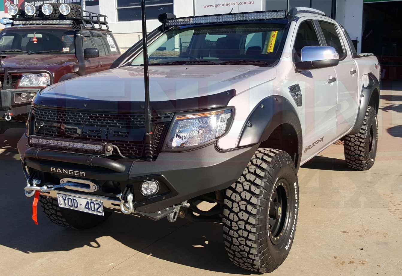 Rhino 4x4 Ford Ranger Px1 2011 2015 Front Bumper Replacement Winch Bullbar Adr Compliant