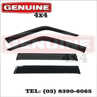 Genuine 4x4 Weathershields For Toyota Landcruiser 70 76 79 (2007-CURRENT) Series Dual Cabs & Wagons Window Sun Visors