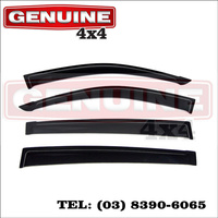 Genuine 4x4 Weathershields For Mitsubishi Triton ML MN 2006-15 Dual Cab Window Sun Visors