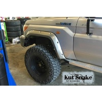 KUT SNAKE FLARES For Toyota Landcruiser 79 series 2007 Onwards ABS Moulded 2pce