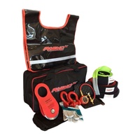 RHINO 4X4 9 Piece Heavy Duty Recovery Kit Snatch Strap Shackles Winch Dampener 4X4