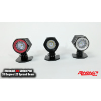 RHINO 4X4 HD Series 10W LED POD Light CREE IP68 Rated 6063 Alloy Aluminium Housing A PAIR 3YR WARRANTY