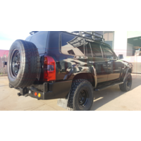 Rockarmor Rear Bar & Wheel Carrier for Nissan Patrol GU4+ Y61 (2004+)