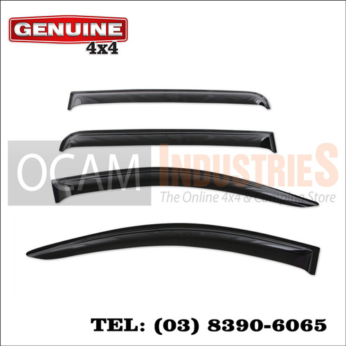 Genuine 4x4 Weathershields For Mitsubishi Triton MQ 2015 - 2018 Dual Cab Window Sun Visors