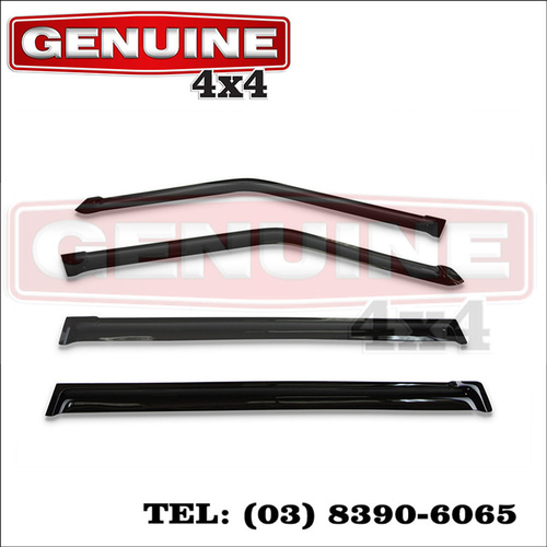 Genuine 4x4 Weathershields For Nissan Patrol Y62 2012 - CURRENT Window Sun Visors
