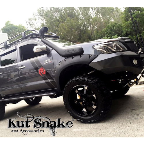 KUT SNAKE FLARES For Toyota Hilux 2005-2015 VIGO KUN25/26 MONSTER ABS Moulded 2pce