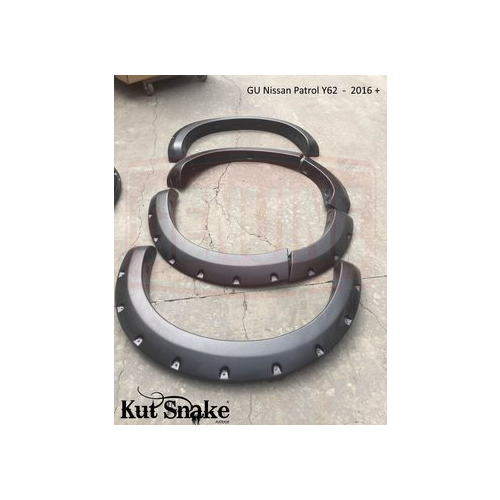 KUT SNAKE FLARES For Nissan Y62 Patrol 2016+ ABS Moulded Full Set