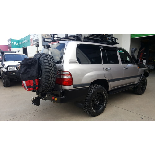 Rockarmor Rear Bar & Wheel Carrier for Toyota Landcruiser 105 Series (1998-2007)